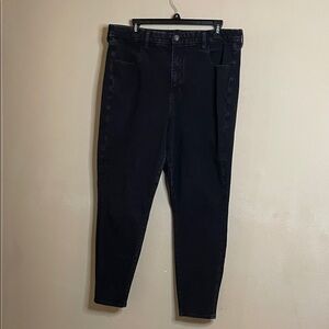 American Eagle Outfitters High Rise Black Jeans SZ 18